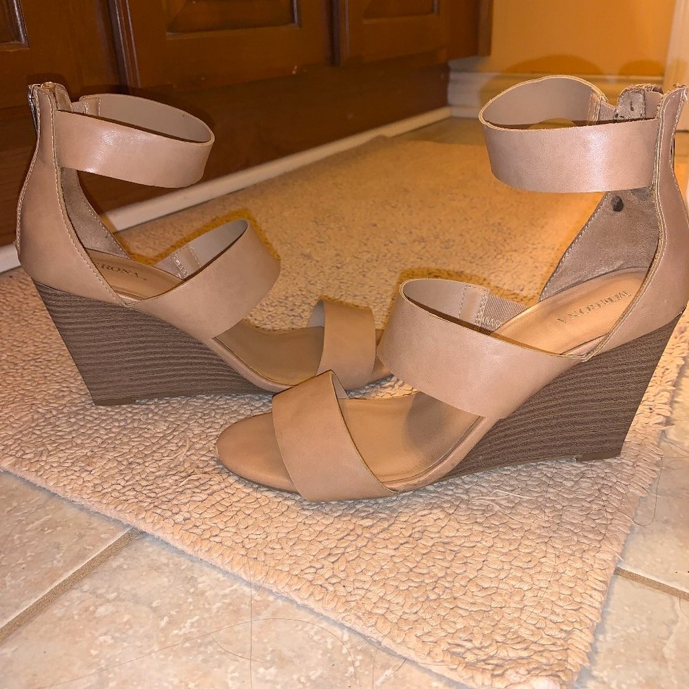 Merona Tan Heels/Wedges